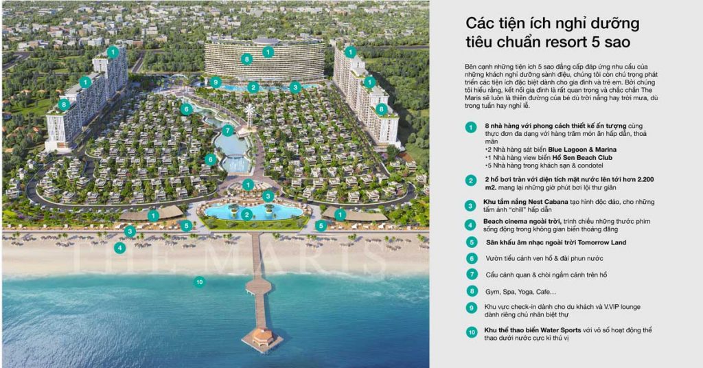 Hồ bơi vô cực tại The Maris